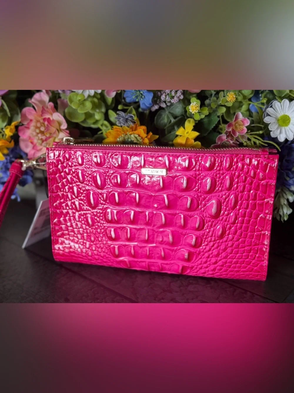 FIRM $ Brahmin Daisy Affection Pink Melbourne Genuine Leather NWT